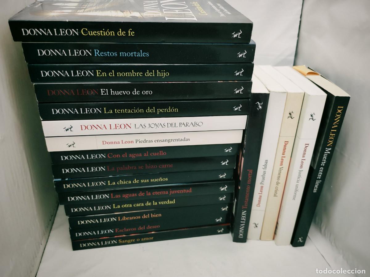 Livros em segunda m&atilde;o: PACK 20 Libros de Donna Leon (16 de ellos Primeras ediciones y 19 de la Serie Brunetti)