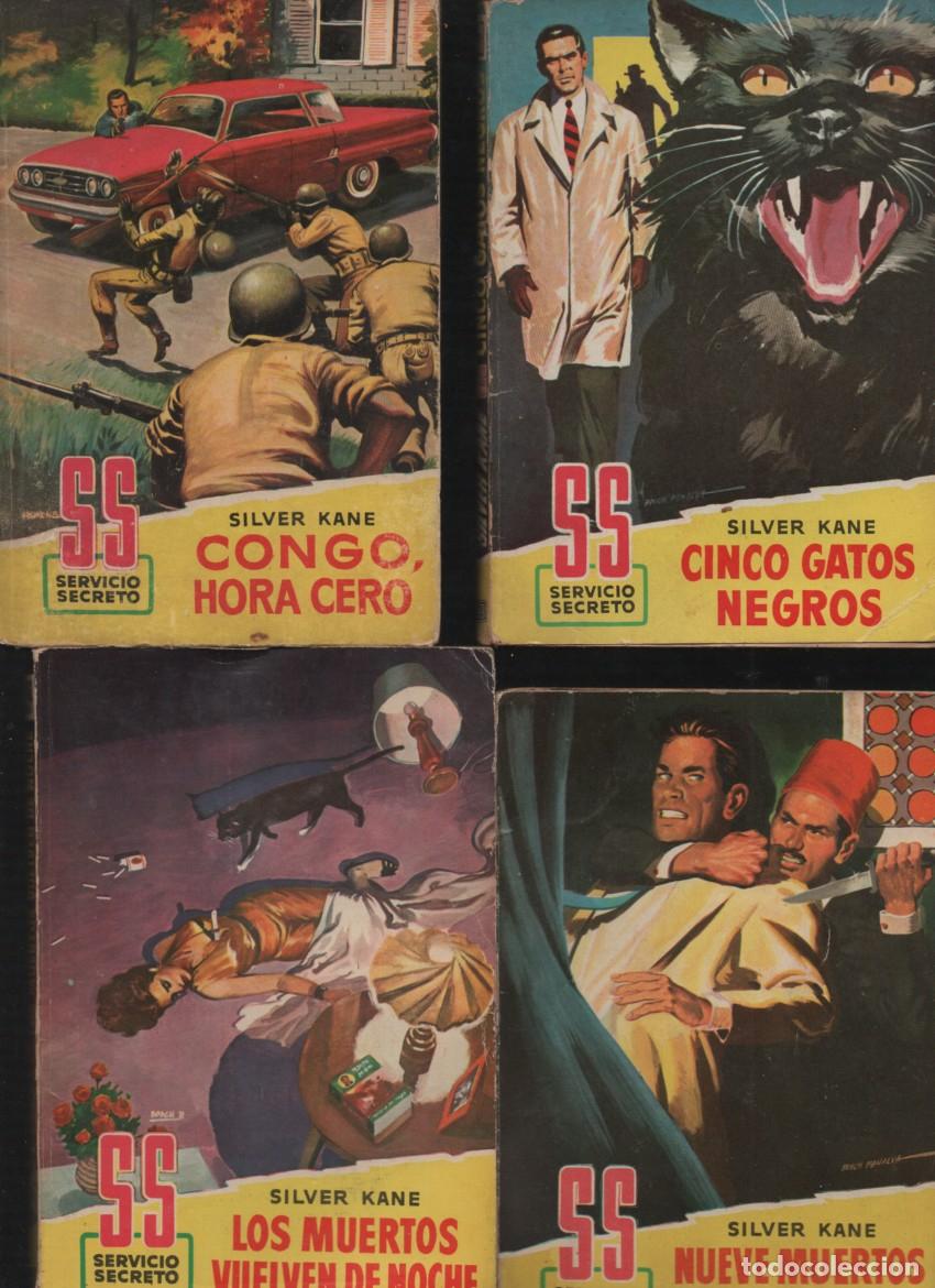 Libros de segunda mano: SERVICIO SECRETO. SILVER KANE: LOTE 4 NOVELAS. N&Uacute;M: 352-394-453-551. BRUGUERA, 1&ordf; EDICION. VER DESC