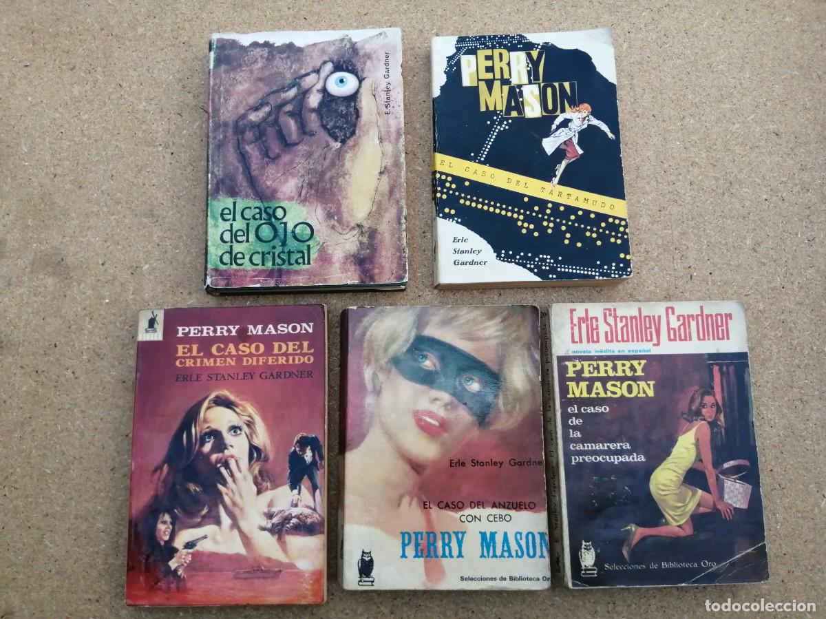 Libros de segunda mano: CINCO NOVELAS PERRY MASON (EL CASO DEL OJO DE CRISTAL - CRIMEN DIFERIDO - ANZUELO CON CEBO -...)