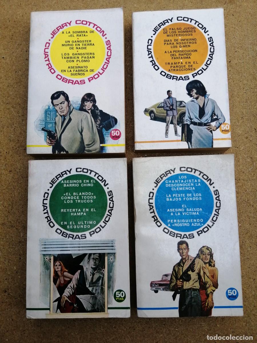 Libros de segunda mano: 4 TOMOS JERRY COTTON (CONTIENEN 16 NOVELAS EN TOTAL)
