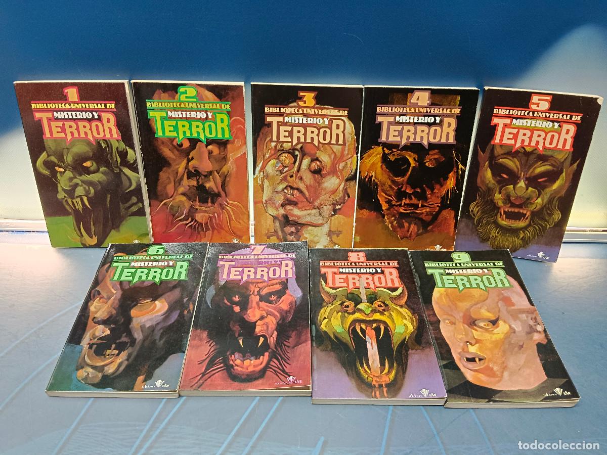 Libros de segunda mano: libros, BIBLIOTECA UNIVERSAL DE MISTERIO Y TERROR, primeros 9 numeros, 1 al 9- EDICIONES UVE 1982