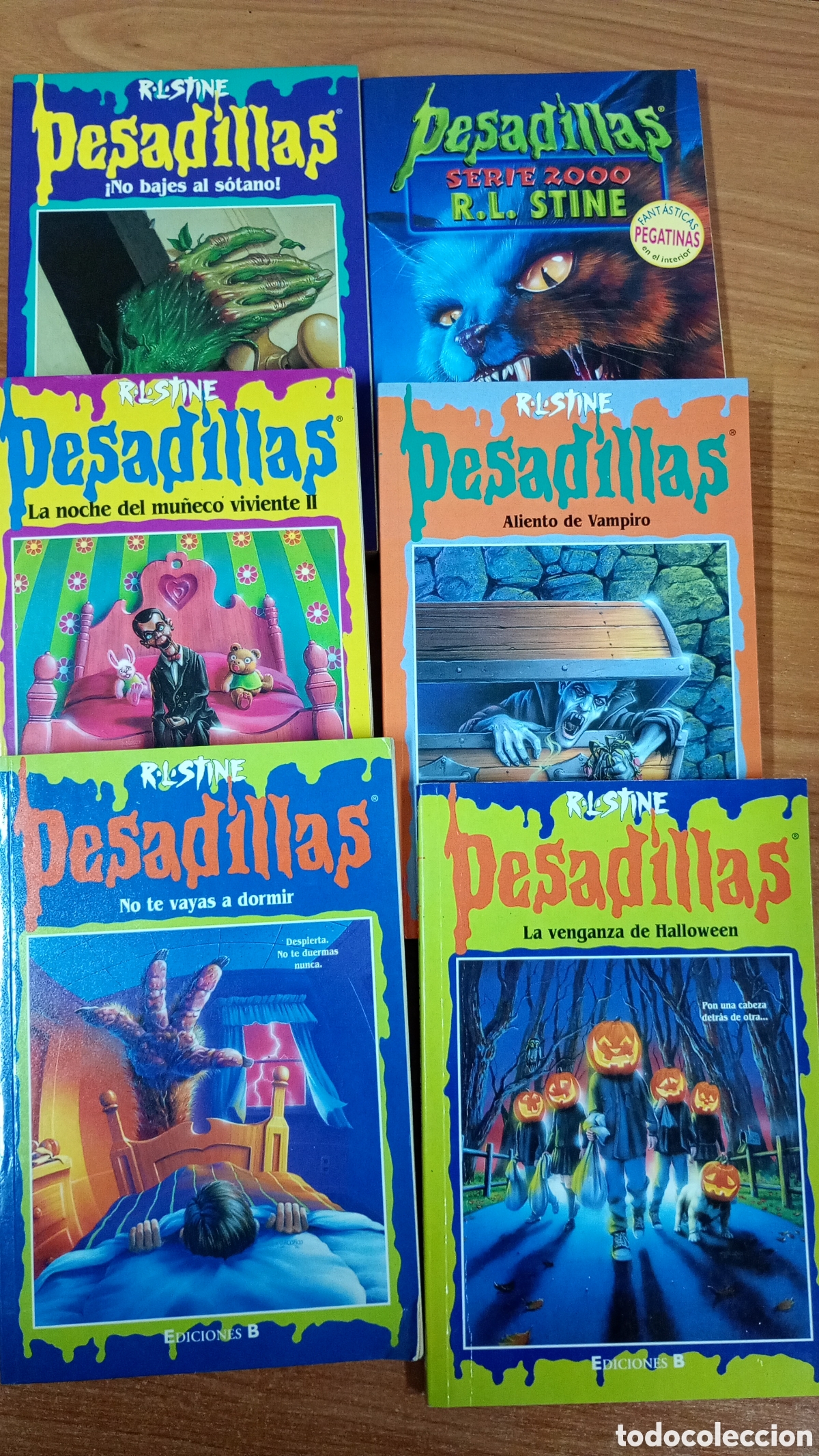 Libros de segunda mano: R. L. Stine: 6 tomos pesadillas: 52, 47, 46, 29, 5 y el 1 de la serie 2000