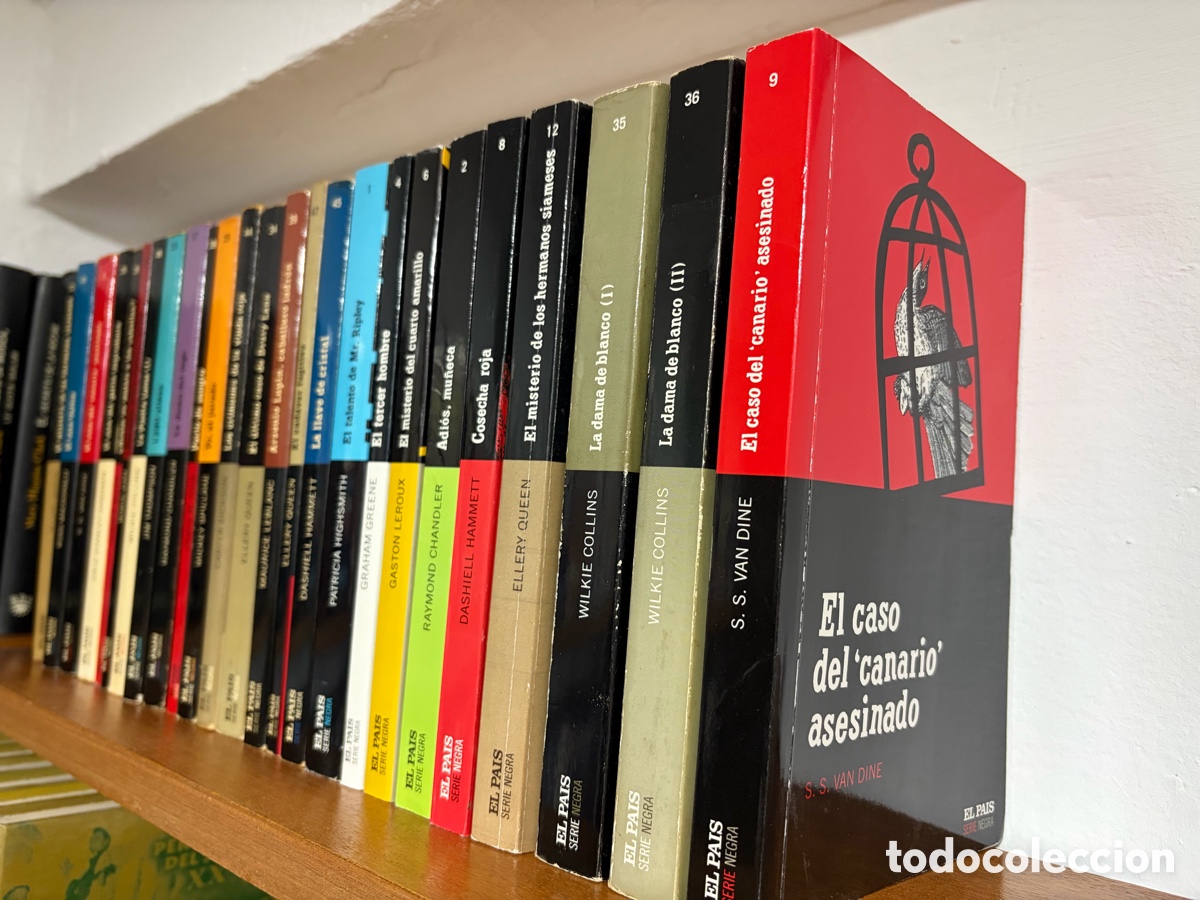 Libros de segunda mano: Lote de 25 libros novela negra el pa&iacute;s - r&uacute;stica - espa&ntilde;ol