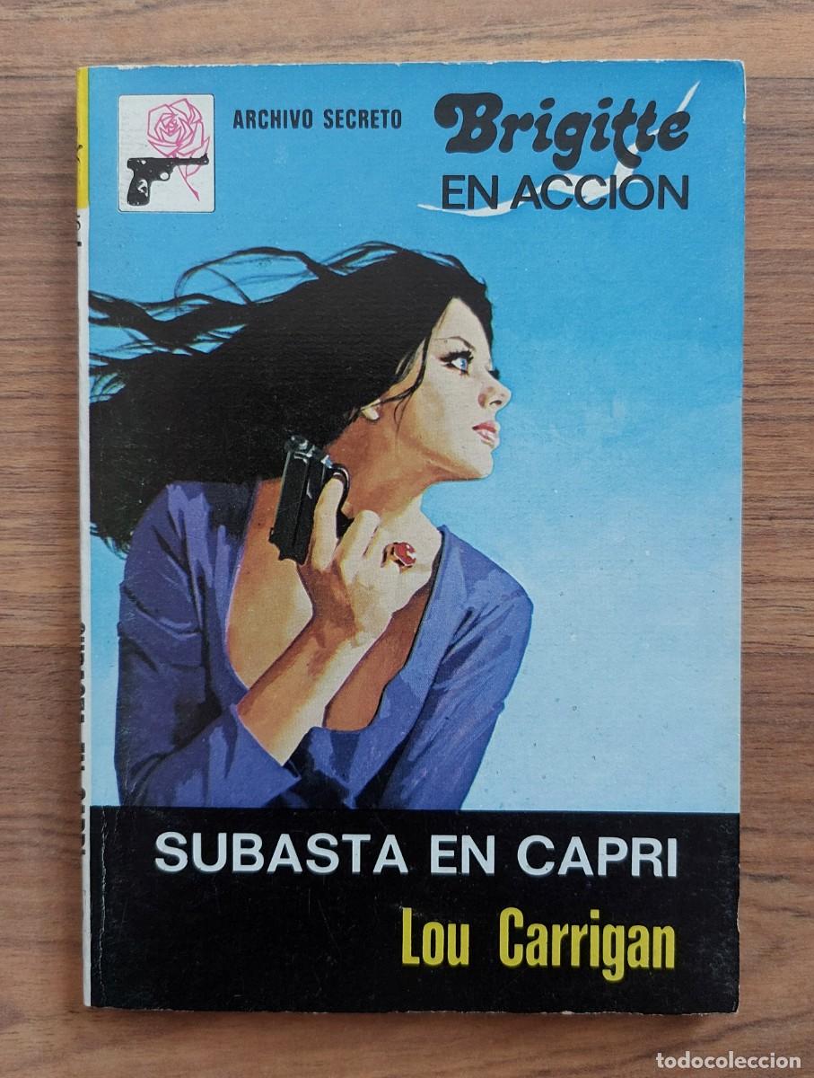 Libros de segunda mano: ARCHIVO SECRETO-BRIGITTE EN ACCION N&ordm; 175-SUBASTA EN CAPRI (LOU CARRIGAN) NOVELAS-PULP
