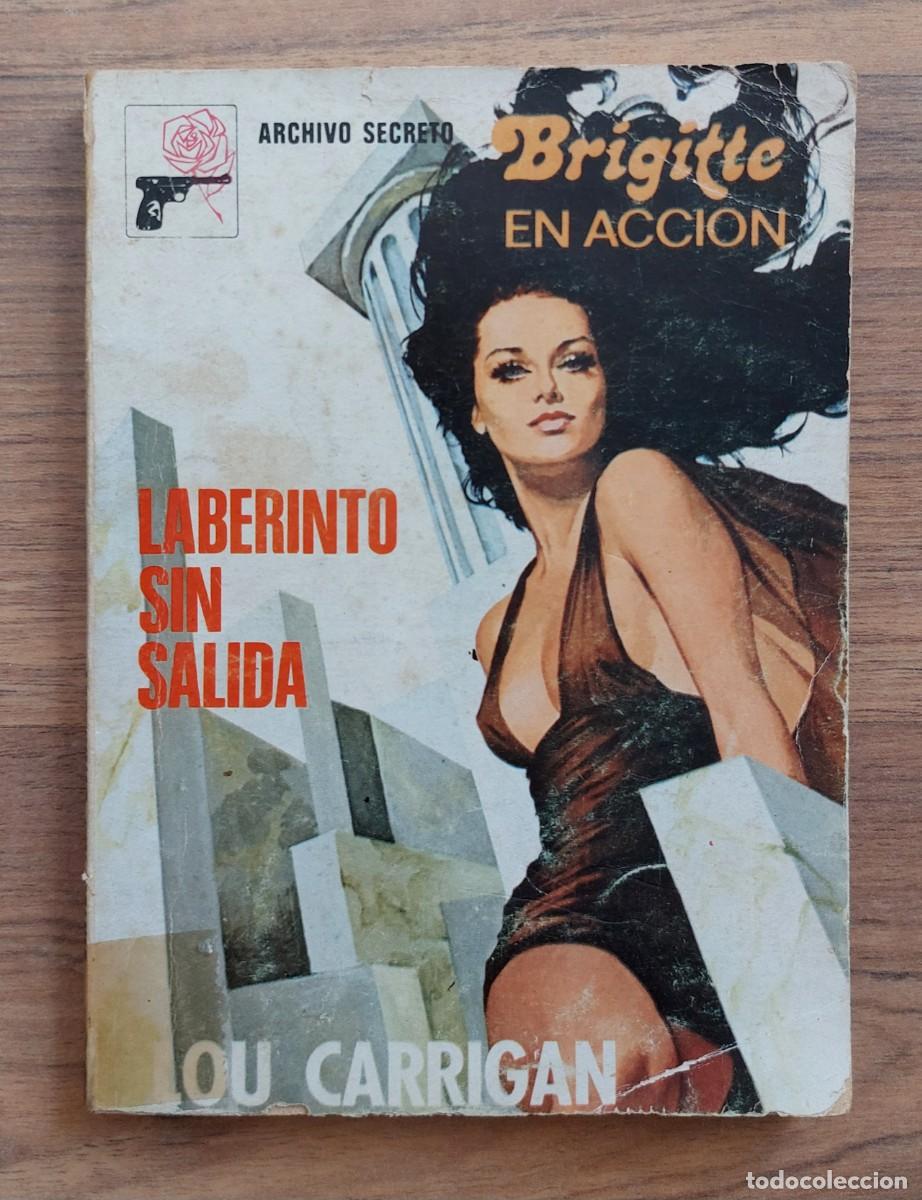 Libros de segunda mano: ARCHIVO SECRETO-BRIGITTE EN ACCION N&ordm; 171-LABERINTO SIN SALIDA (LOU CARRIGAN) NOVELAS-PULP