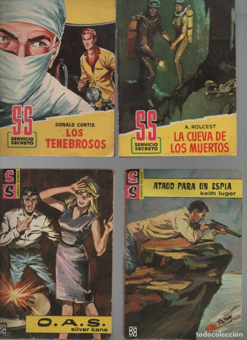Libros de segunda mano: SERVICIO SECRETO. LOTE 4 NOVELAS. N&Uacute;M: 452-602-637-738. BRUGUERA, 1&ordf; EDICION. VER DESCRIPCION