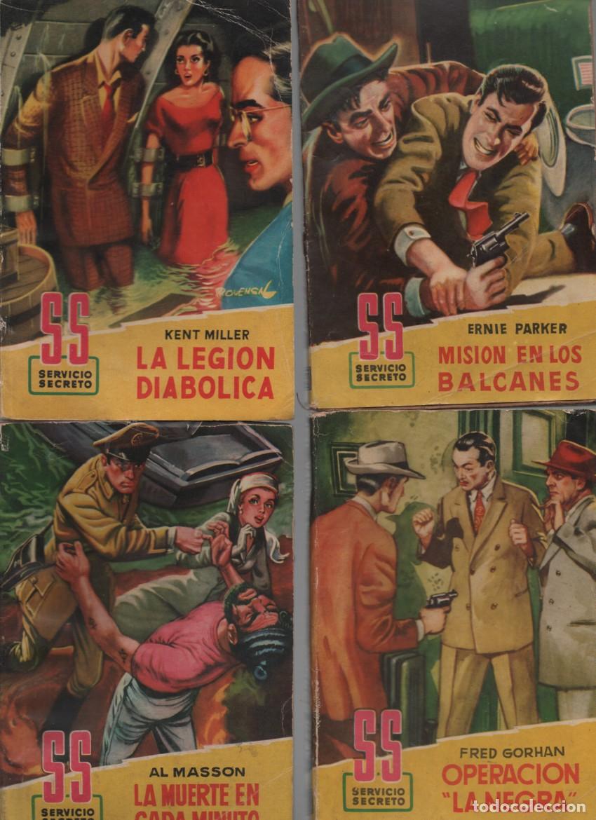 Libros de segunda mano: SERVICIO SECRETO. LOTE 4 NOVELAS. N&Uacute;M: 29-53-76-116. BRUGUERA, 1&ordf; EDICION. VER DESCRIPCION