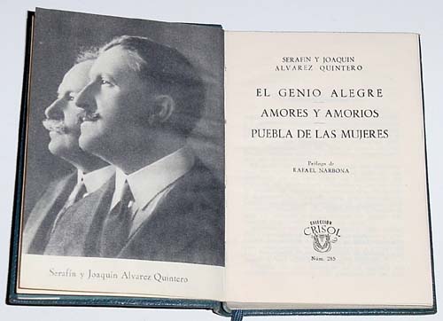 Libros de segunda mano: CRISOL N&ordm; 285 DE SERAFIN Y JOAQUIN ALVAREZ QUINTERO - Foto 1