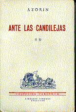 Libros de segunda mano: Azor&iacute;n. ANTE LAS CANDILEJAS. - Foto 1