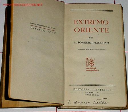 Libros de segunda mano: MAUGHAM, SOMERSET, W. - EXTREMO ORIENTE - Foto 1