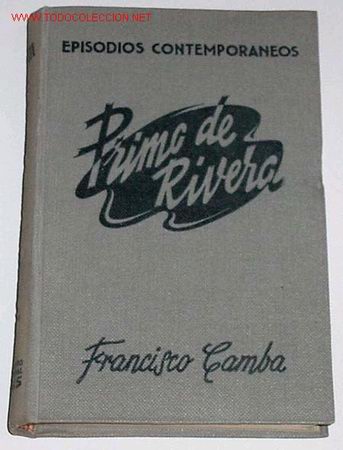 Libros de segunda mano: Primo de Rivera -  CAMBA, FRANCISCO - Foto 1