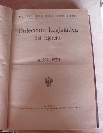 Libros de segunda mano: Colecci&oacute;n legislativa del Ej&eacute;rcito - Foto 1
