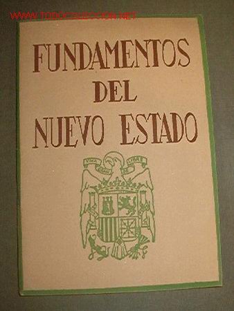 Libros de segunda mano: Fundamentos del nuevo Estado. - Foto 1