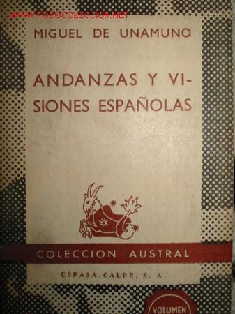Libros de segunda mano: Andanzas y visiones espa&ntilde;olas. Unamuno - Foto 1