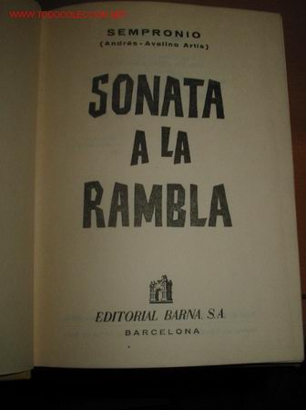 Libros de segunda mano: BARCELONA. Sonata a la Rambla. SEMPRONIO - Foto 1