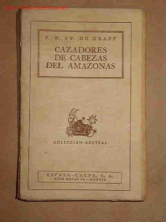 Libros de segunda mano: Cazadores de cabezas del Amazonas, 1940, 310 p&aacute;ginas - Foto 1