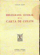 Libros de segunda mano: Bibliograf&iacute;a General de la Carta de Col&oacute;n. - Foto 1