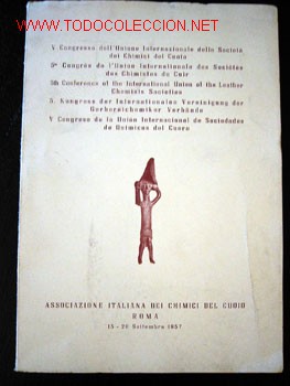 Libri di seconda mano: V CONGRESO de la UNI&Oacute;N INTERNACIONAL de SOCIEDADES de QU&Iacute;MICOS del CUERO