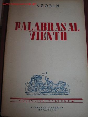 Libros de segunda mano: AZORIN. Palabras al viento. 1.954 - Foto 1