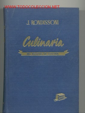 Libros de segunda mano: CULINARIA     por  J. RONDISSONI - Foto 1