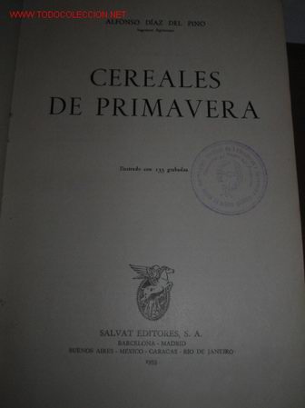 AGRICULTURA: Sobre CEREALES DE PRIMAVERA.