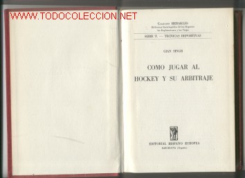 Libros de segunda mano: COMO  JUGAR  AL  HOCKEY  Y  SU  ARBITRAJE - Foto 1