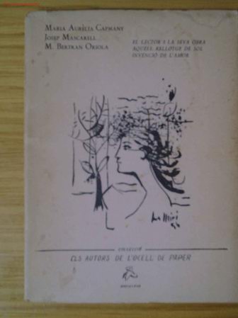 Libros de segunda mano: Capmany, Maria Aur&egrave;lia: El lector i la seva obra - Foto 1