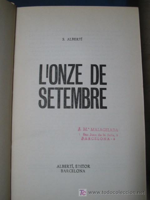 Libros de segunda mano: LONZE DE SETEMBRE. S. Alberti. 1.964 - Foto 1