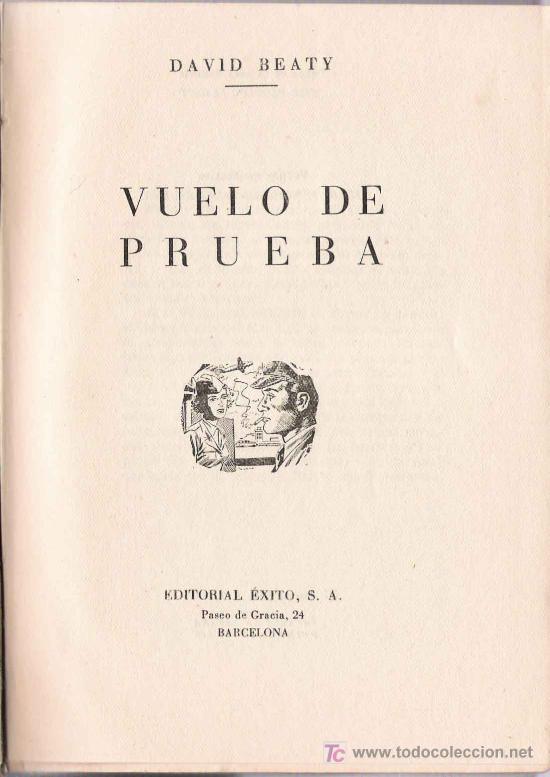 Libros de segunda mano: Vuelo de prueba / David Beaty - Foto 1