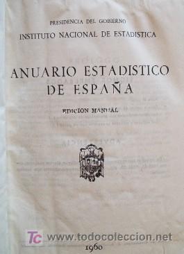 Libros de segunda mano: ANUARIO ESTADISTICO DE ESPA&Ntilde;A - A&Ntilde;O 1960 - Foto 3