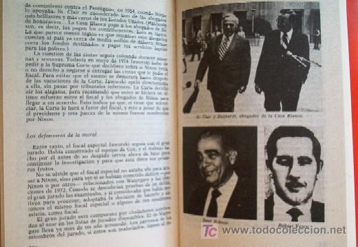 Libros de segunda mano: WATERGATE - HISTORIA DE UN ABUSO DE PODER - Primera edicion 1974 - Foto 6