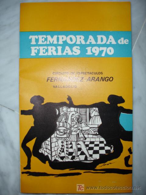 Libros de segunda mano: VALLADOLID,TEMPORADA DE FERIAS 1970 - Foto 1