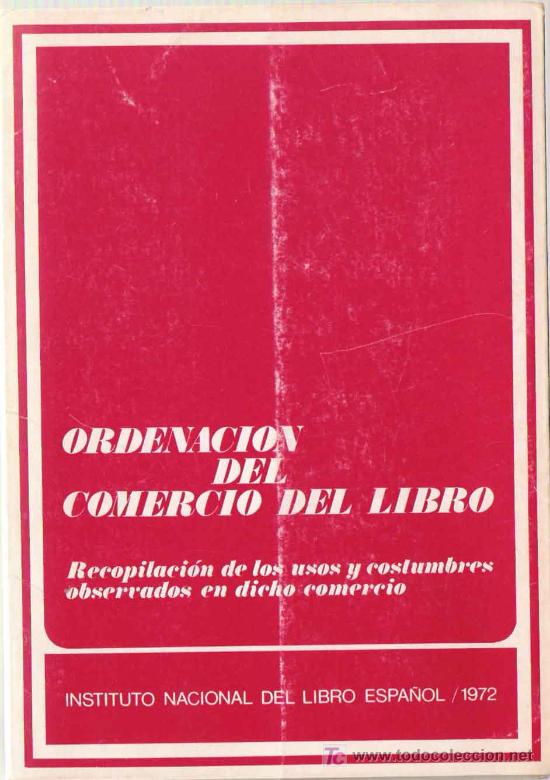 Libros de segunda mano: Ordenaci&oacute;n del comercio del libro - 1972 - Foto 1