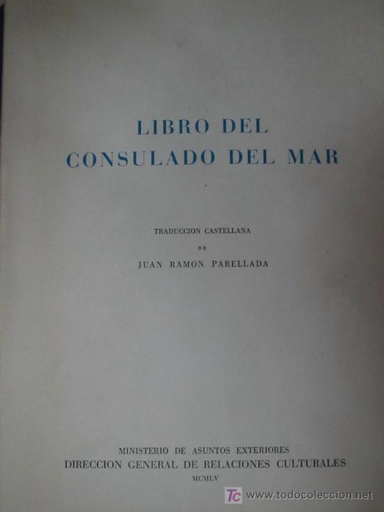 Libros de segunda mano: LIBRO DEL CONSULADO DEL MAR - Foto 1