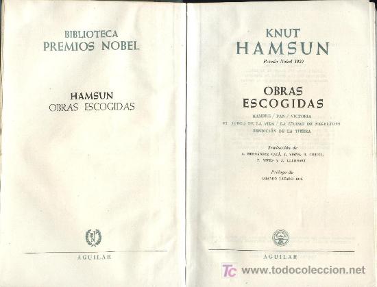Libros de segunda mano: OBRAS ESCOGIDAS. PREMIO NOBEL 1920  (A/ AGUI- 024) - Foto 1