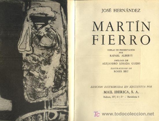 Libros de segunda mano: MARTIN FIERRO  (A-PI-042,3) - Foto 1