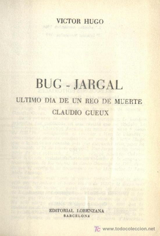 Libros de segunda mano: BUG JARGAL (A/ PI- 148) - Foto 1