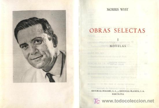 Libros de segunda mano: OBRAS SELECTAS. MORRIS WEST. 2 TOMOS.   A-PI-221 - Foto 1