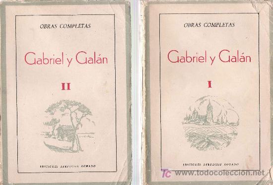Libros de segunda mano: 2 Tomos obras completas de Gabriel y Gal&aacute;n, 1943 - Foto 1