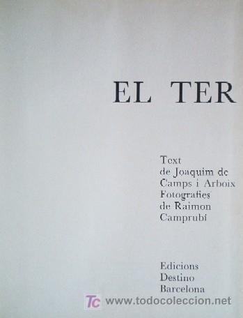 Libros de segunda mano: EL TER - ED. DESTINO - PRIMERA EDICION 1976 - Foto 3