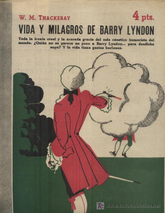 Libros de segunda mano: VIDA Y MILAGROS DE BARRY LYNDON  (A/ NOCUE- 157) - Foto 1