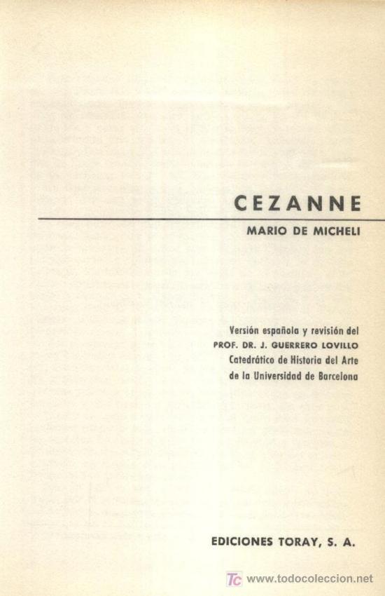 Libros de segunda mano: CEZANNE  (A/ ART- 119) - Foto 1