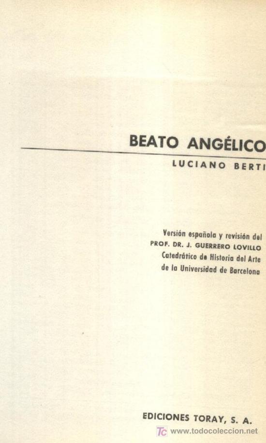 Libros de segunda mano: BEATO ANGELICO  (A/ ART- 127) - Foto 1
