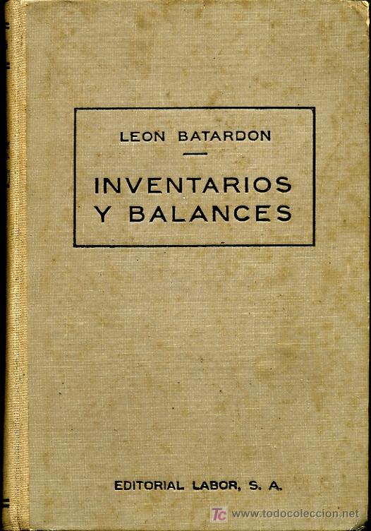 Libros de segunda mano: Leon Batardon - Inventarios y Balances - 1943 - Foto 1