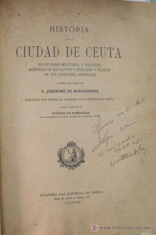 Libros de segunda mano: HISTORIA DE CEUTA  (A/ CEyME- 029) - Foto 1