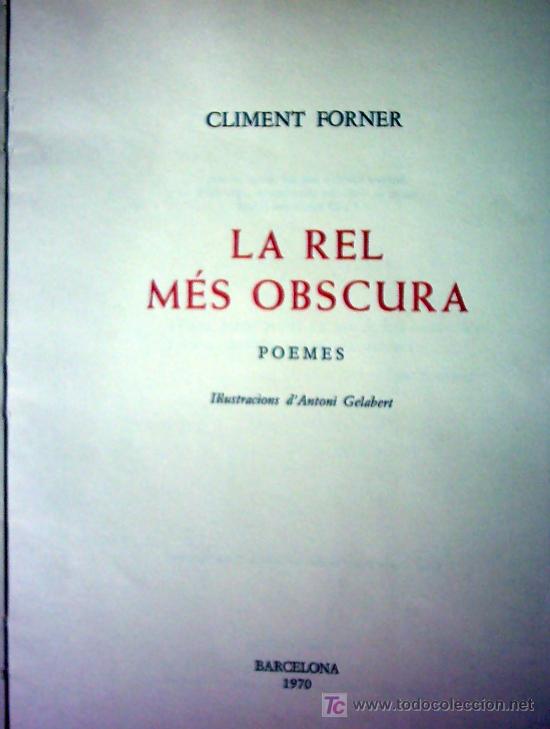 Libros de segunda mano: LA REL M&Eacute;S OBSCURA - POEMES - Foto 2