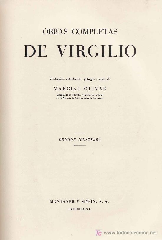 Libros de segunda mano: Obras completas de Virgilio ( edici&oacute;n ilustrada) - Foto 3