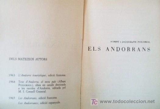 Libros de segunda mano: ELS ANDORRANS - Foto 2