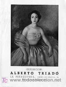 Libros de segunda mano: CATALOGO DE PINTURAS DE ALBERTO TRIADO A&Ntilde;O 1953 - Foto 1