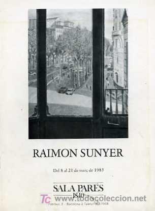 Libros de segunda mano: CATALOGO DE PINTURAS DE RAIMON SUNYER A&Ntilde;O 1983 - Foto 1